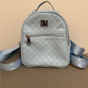 Steve Madden baby Blue Quilted Backpack